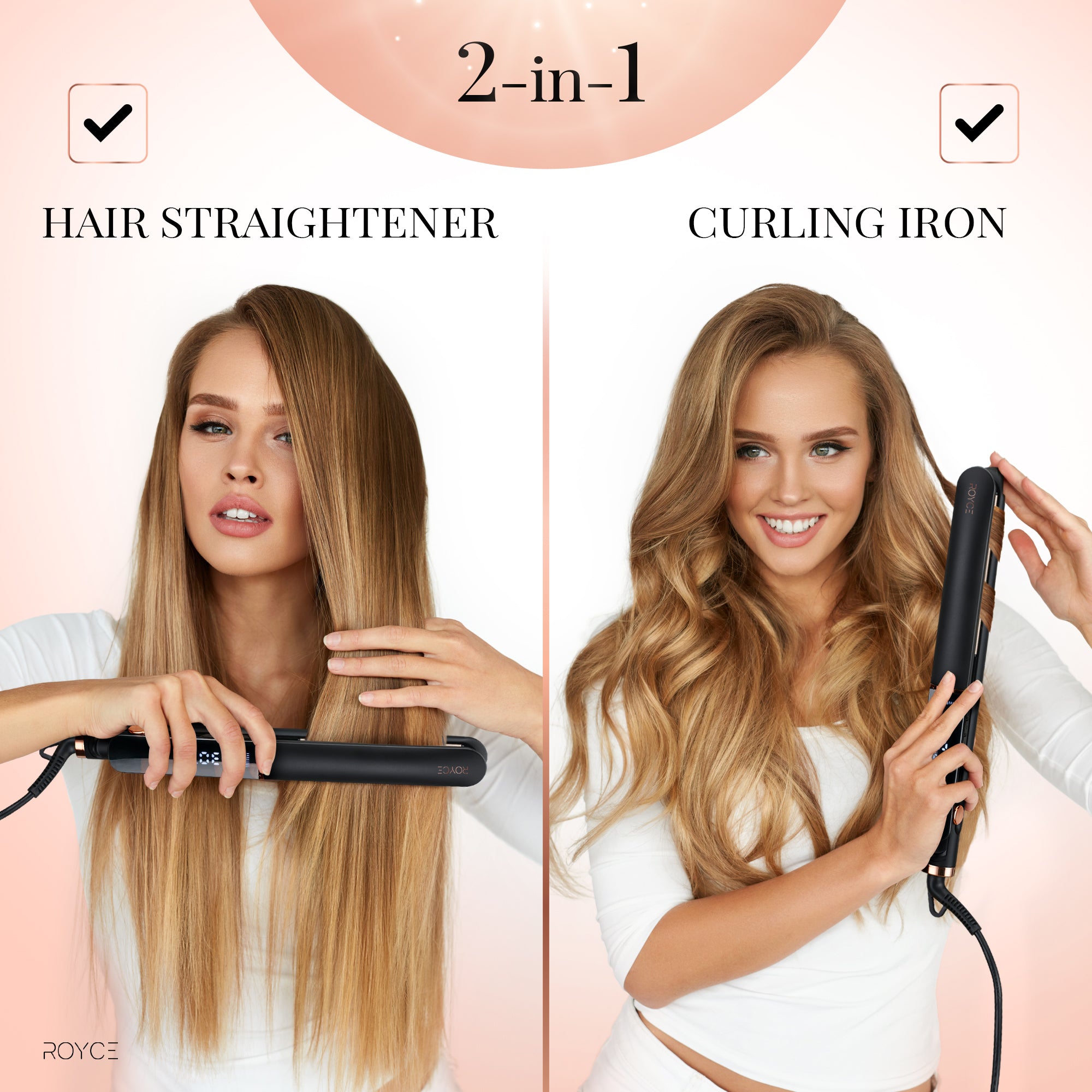 Royce 2 in 1 ProStyle Straightener