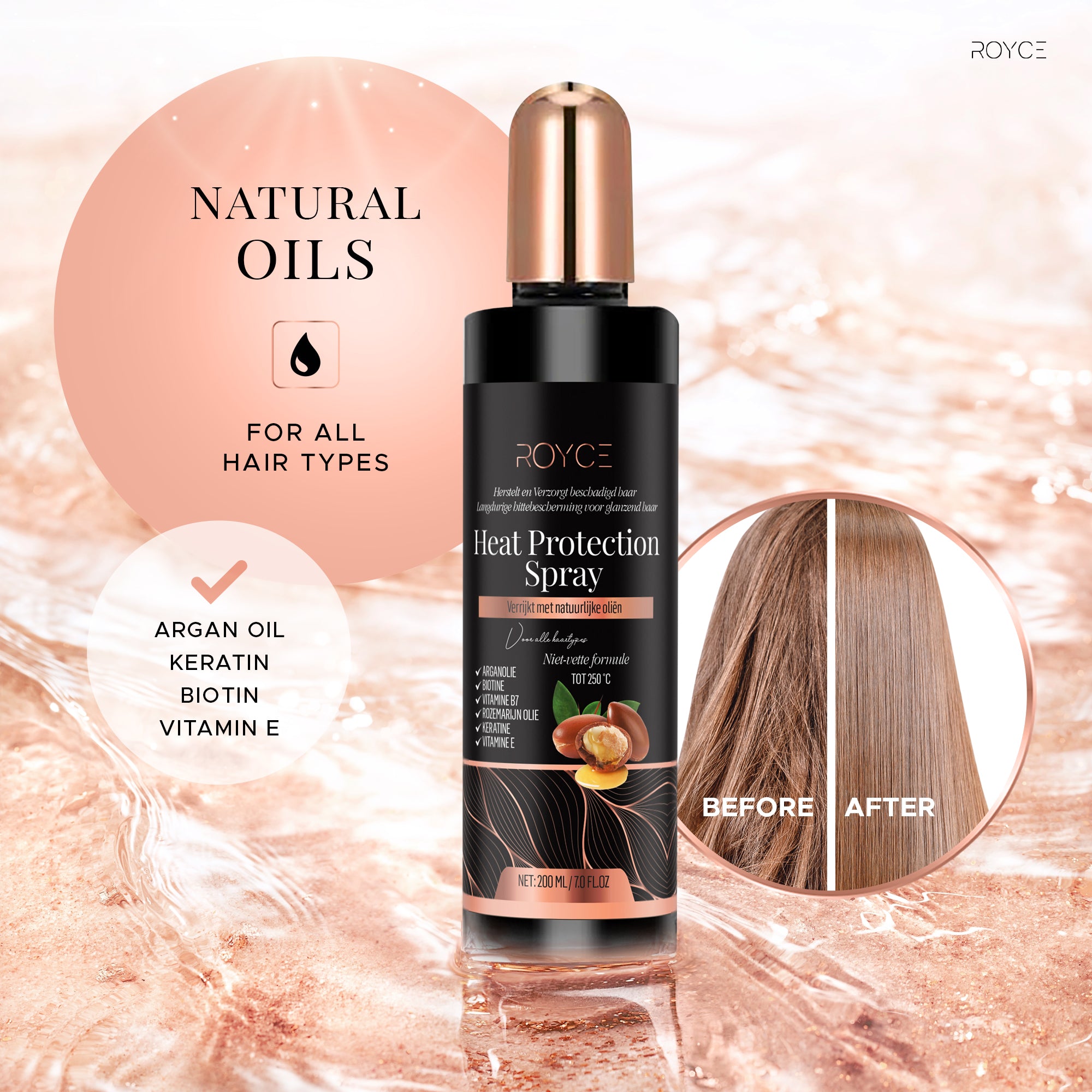 Royce Heat Protection Spray Full Vitamin & Arganoil