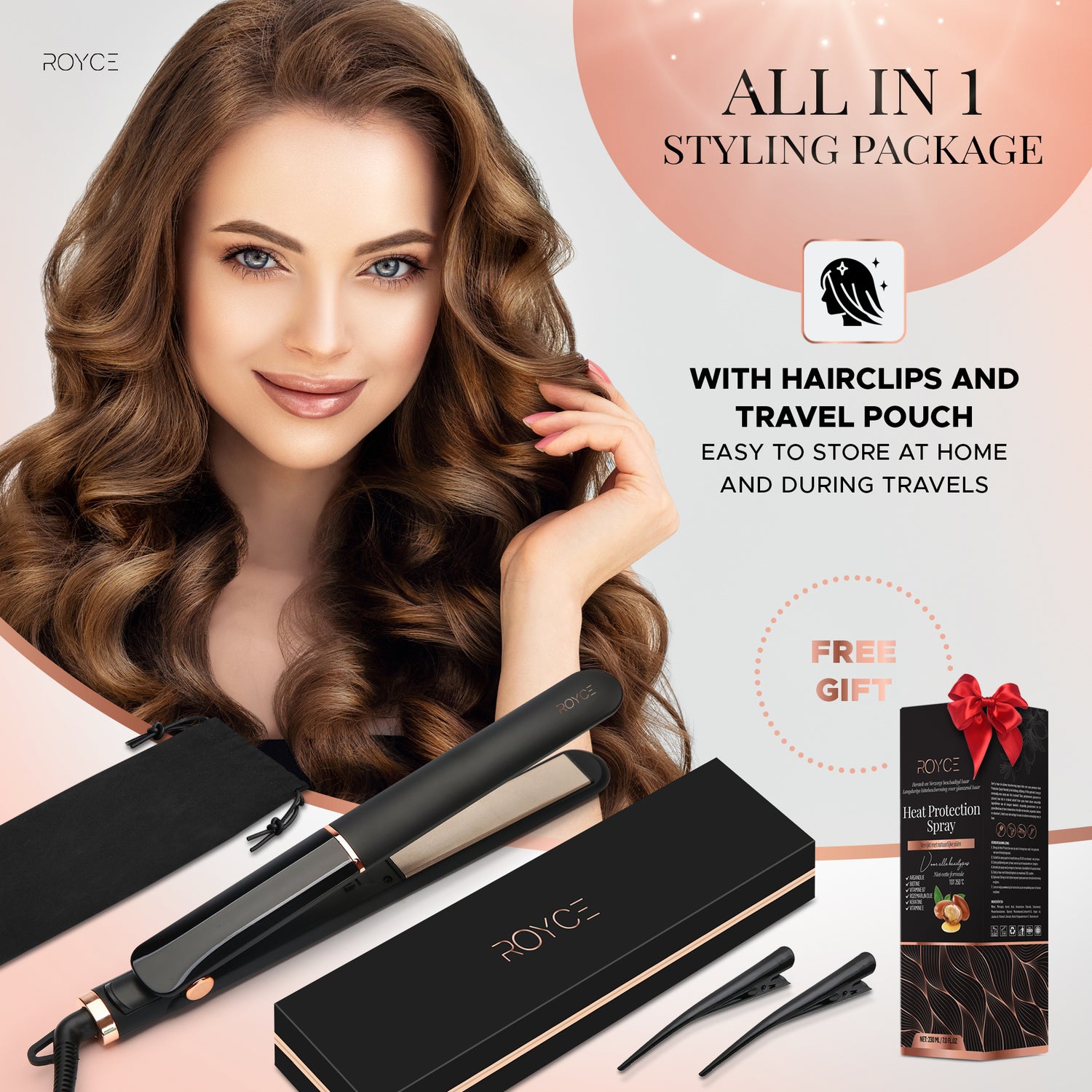 Royce 2 in 1 ProStyle Straightener