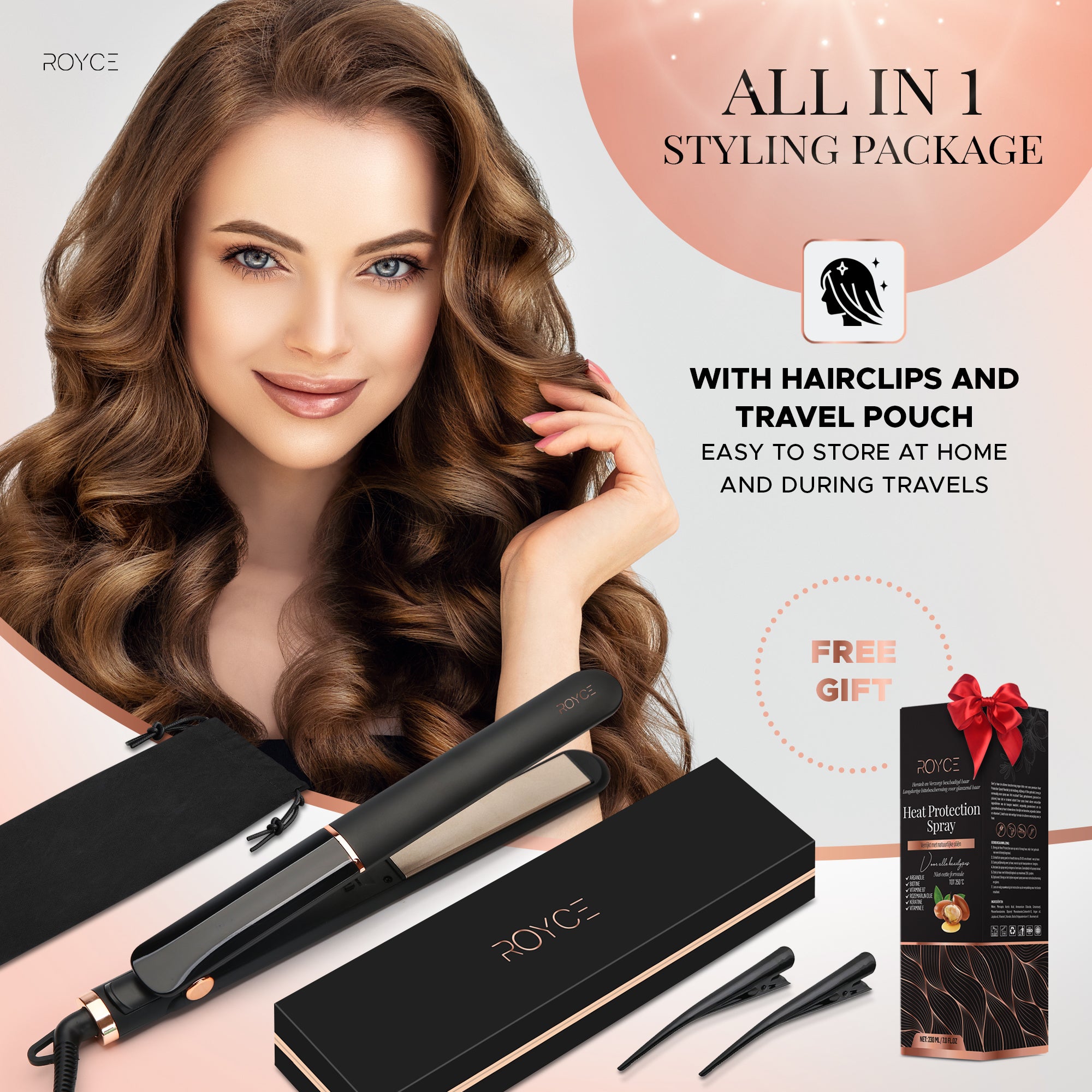 Royce 2 in 1 ProStyle Straightener