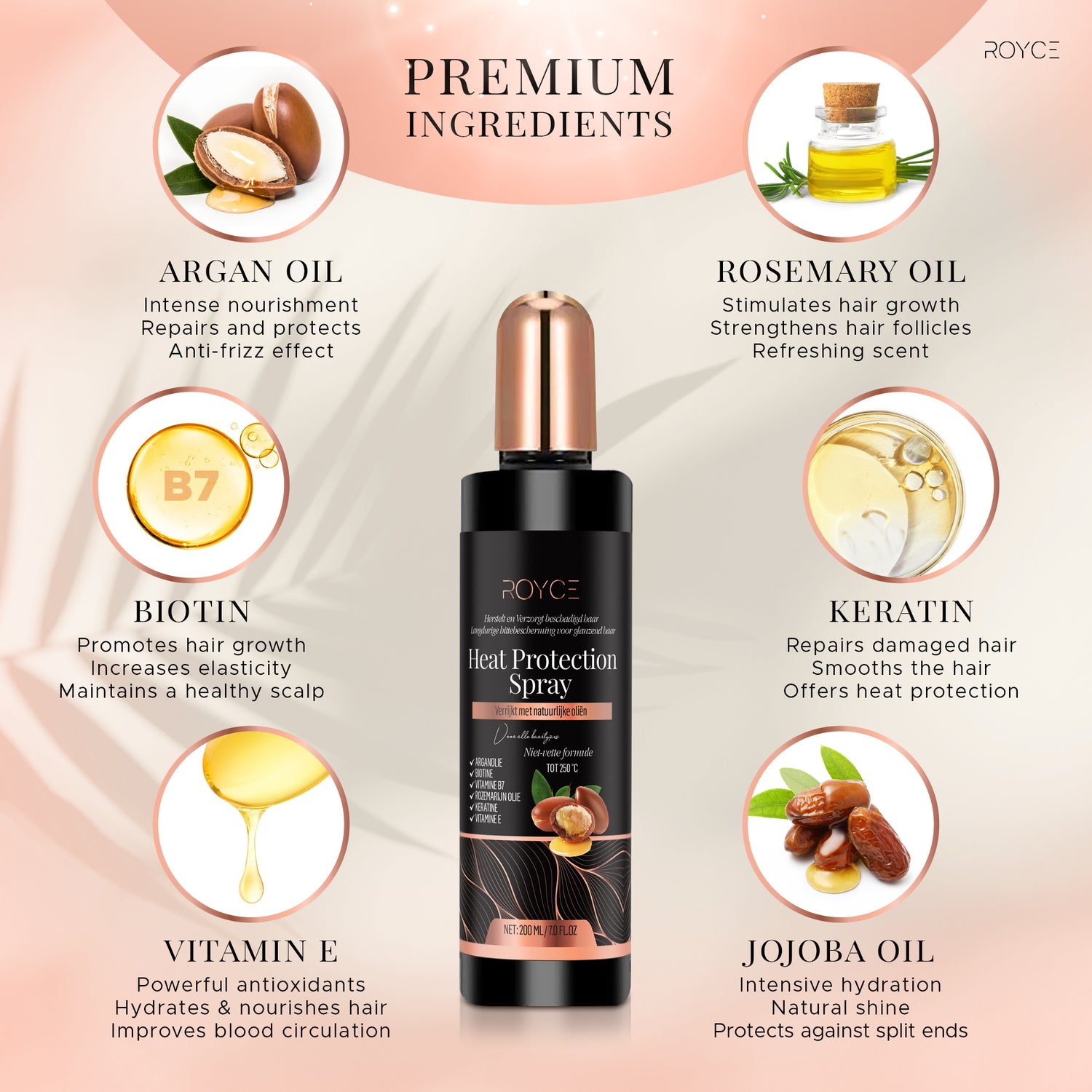 Royce Heat Protection Spray Full Vitamin & Arganoil